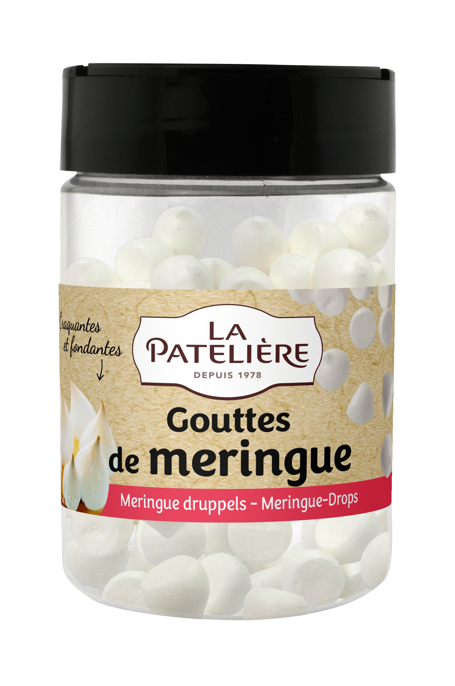 La Patelière Décors et bougies drops de meringue topping craquant