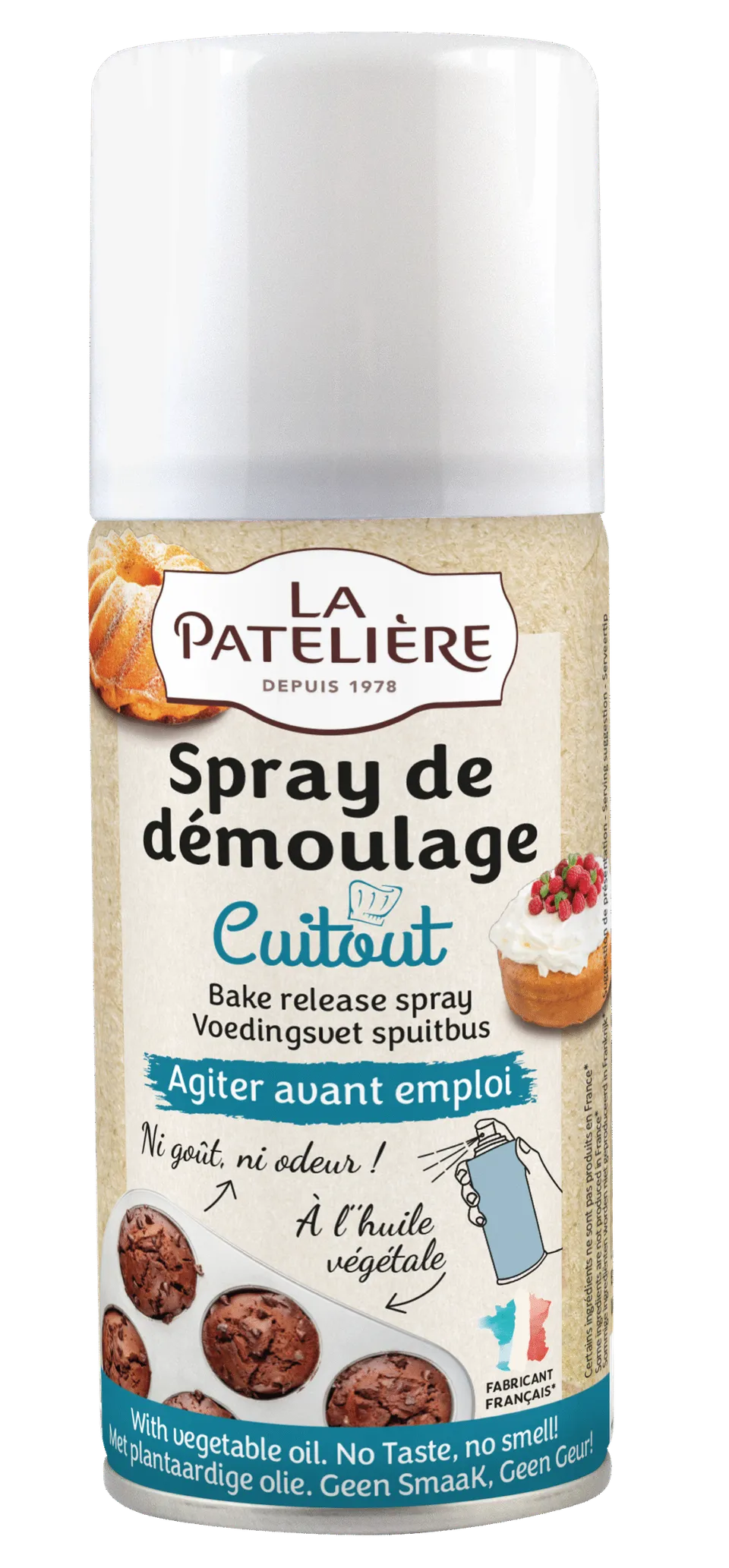 La Patelière Secrets de pâtissiers spray graisse démoulage