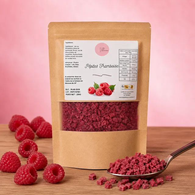 La fée de la gourmandise Pépites Framboise pépites 200g