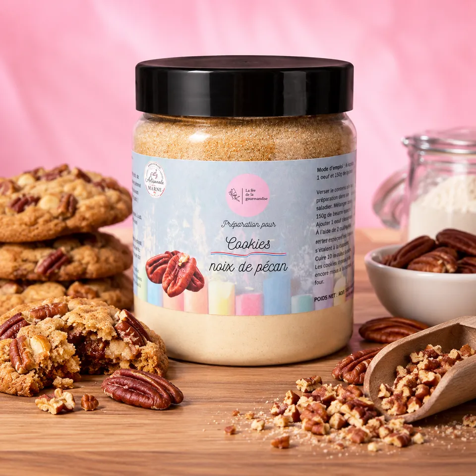 La fée de la gourmandise Cookies préparation 460g noix de pécan