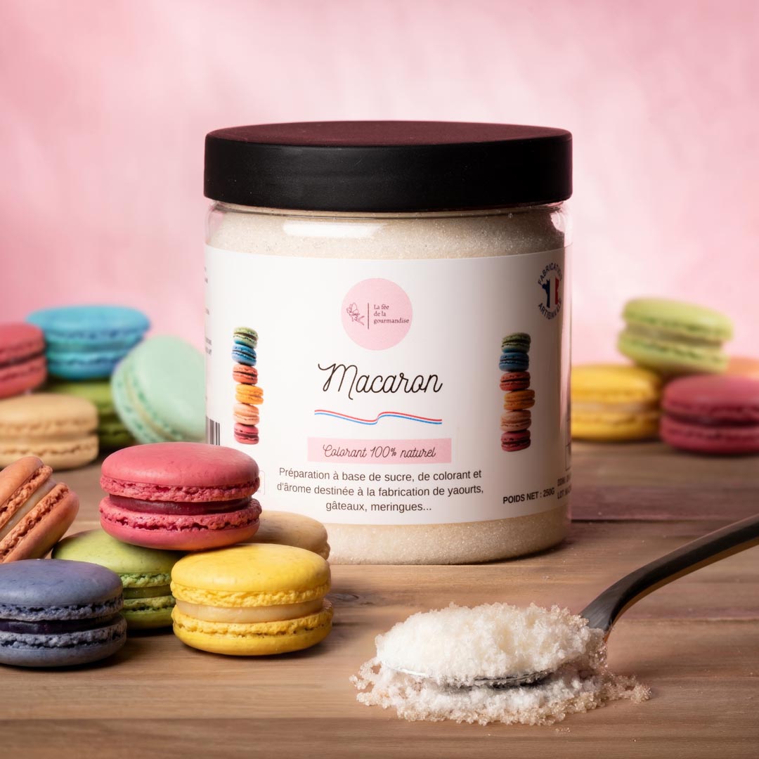 La fée de la gourmandise Sucres aromatisés Macaron sucre 50 g