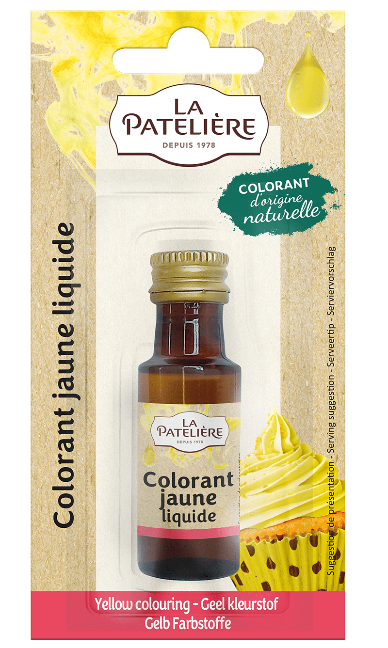 La Patelière Secrets de pâtissiers colorant jaune liquide naturel