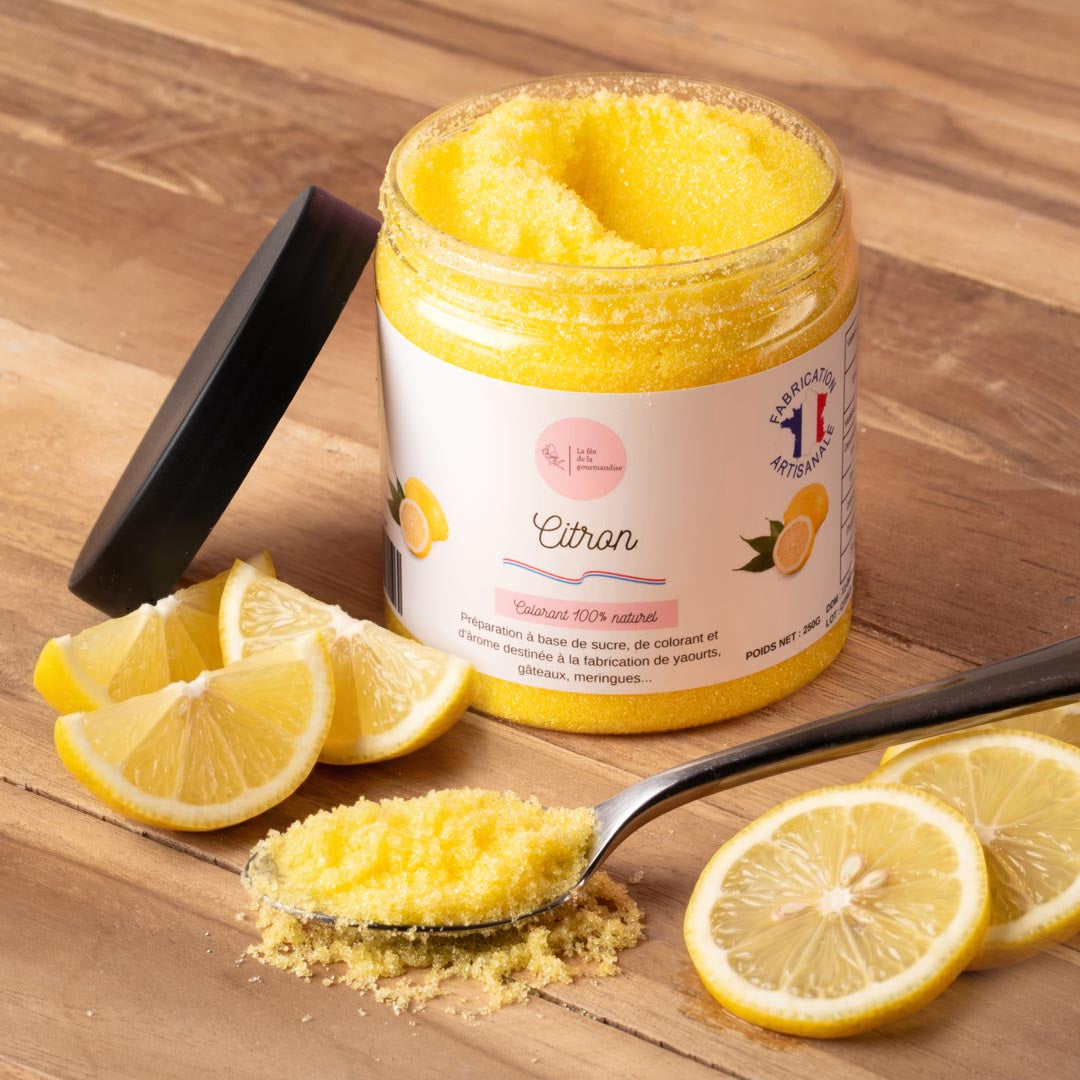 La fée de la gourmandise Sucres aromatisés sucre citron baby pot 50g