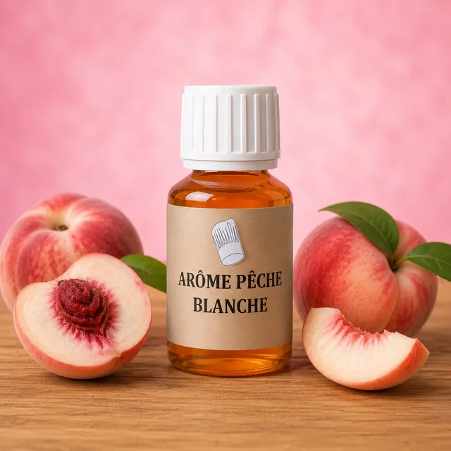 La Fée de la Gourmandise Arôme Pêche Blanche flacon 58 ml