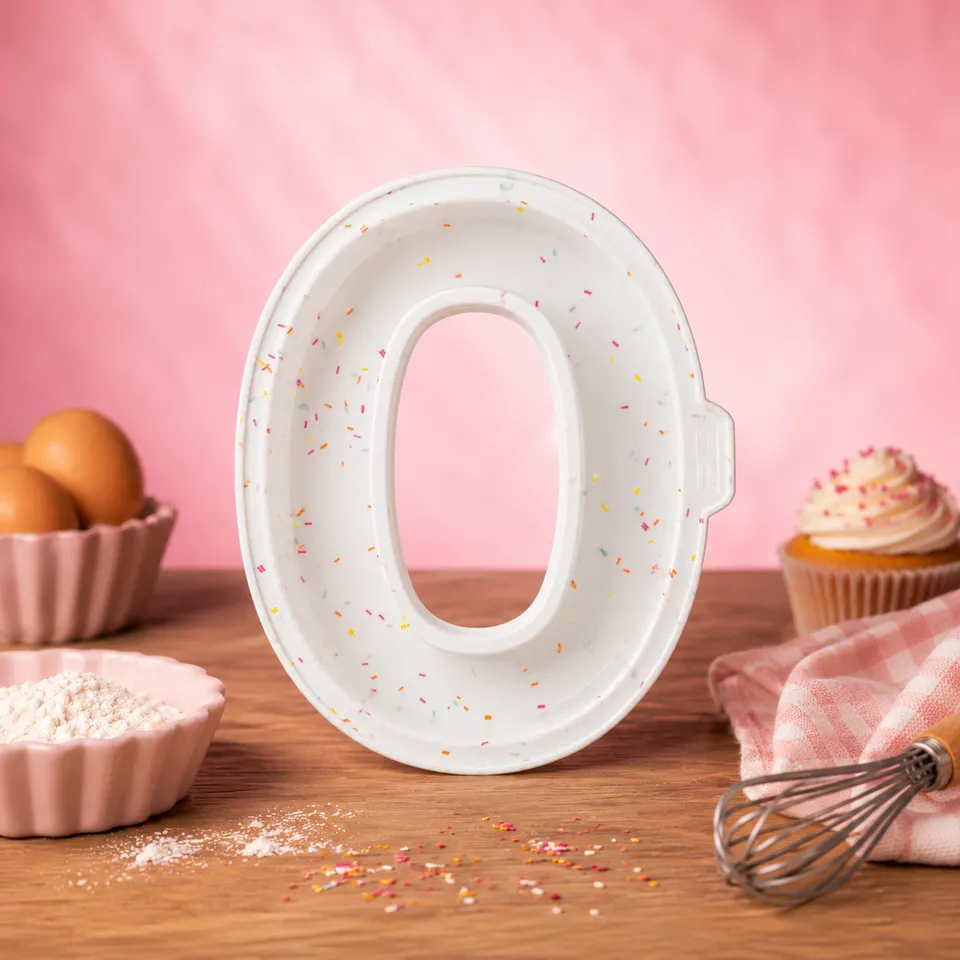 La fée de la gourmandise 2 Moules génoise chiffre 0 silicone