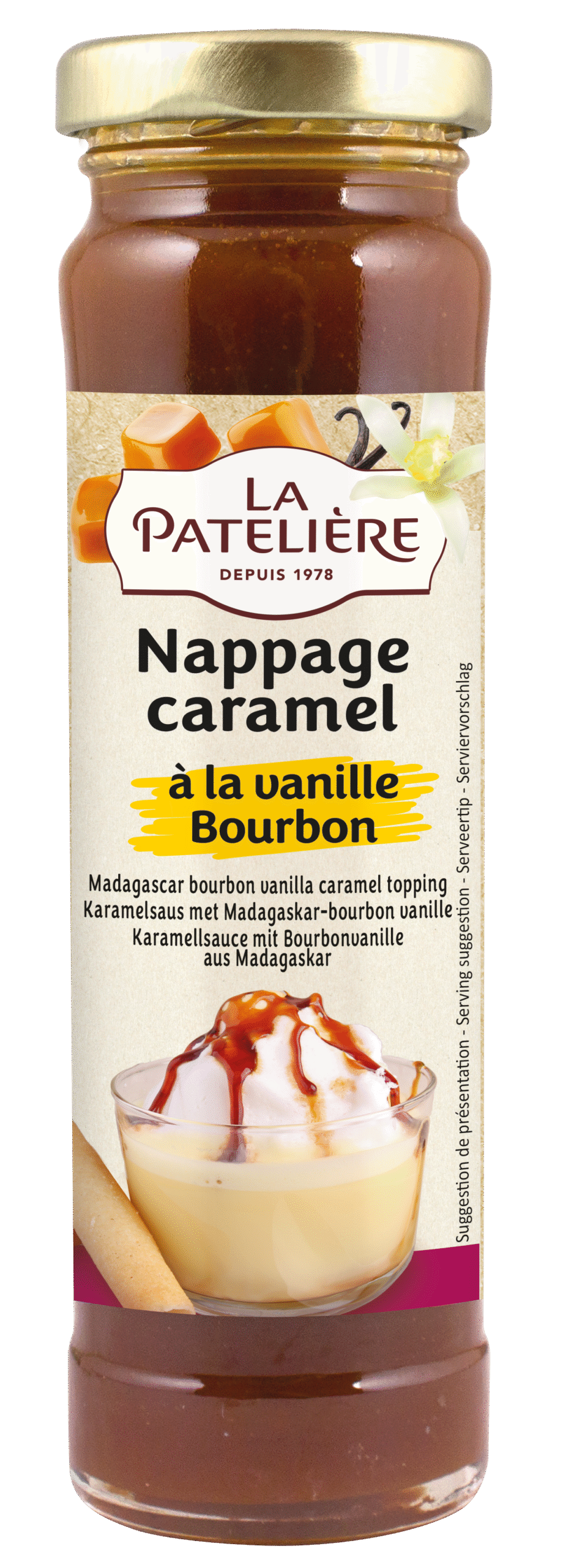 La Patelière Coulis et nappages Nappage caramel Vanille Bourbon