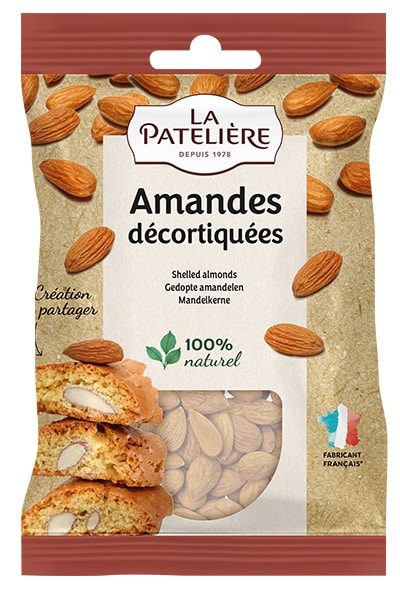 La Patelière Amandes décortiquées fruits secs entières