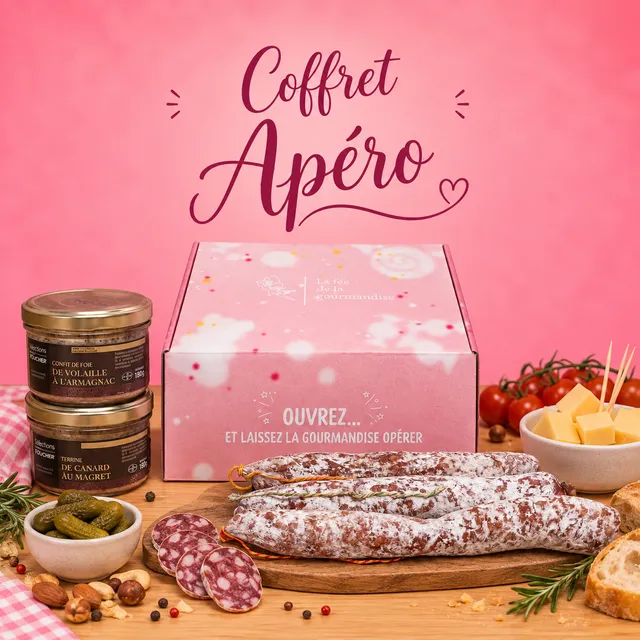 La fée de la gourmandise Coffret Apéro coffret apéritif saveurs du terroir