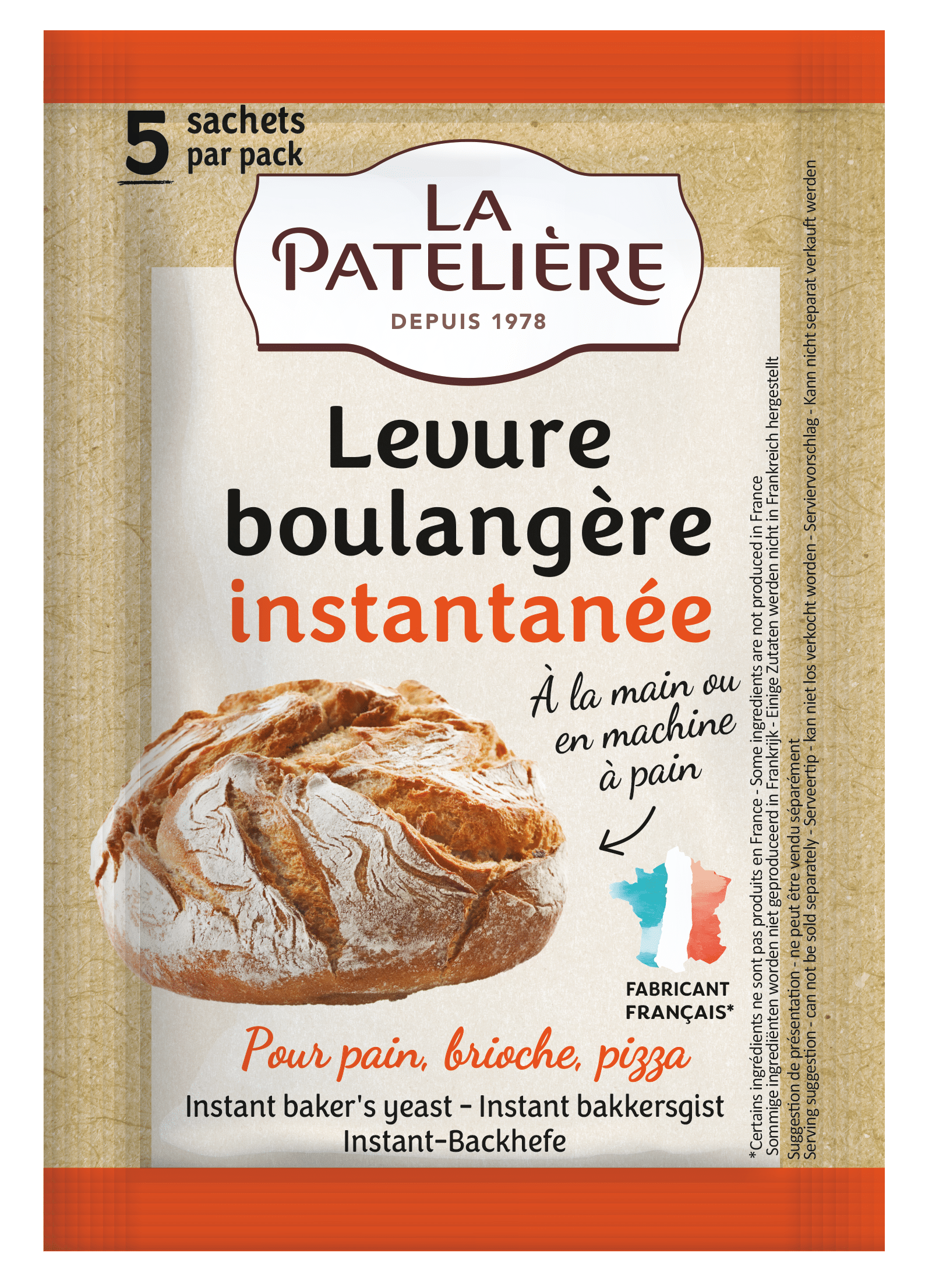 La Patelière Sucres Levure boulangère super active pousse rapide