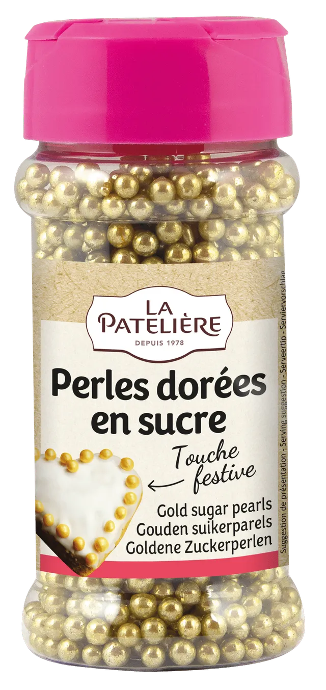 La Patelière Perles dorées décor sucre effet luxueux