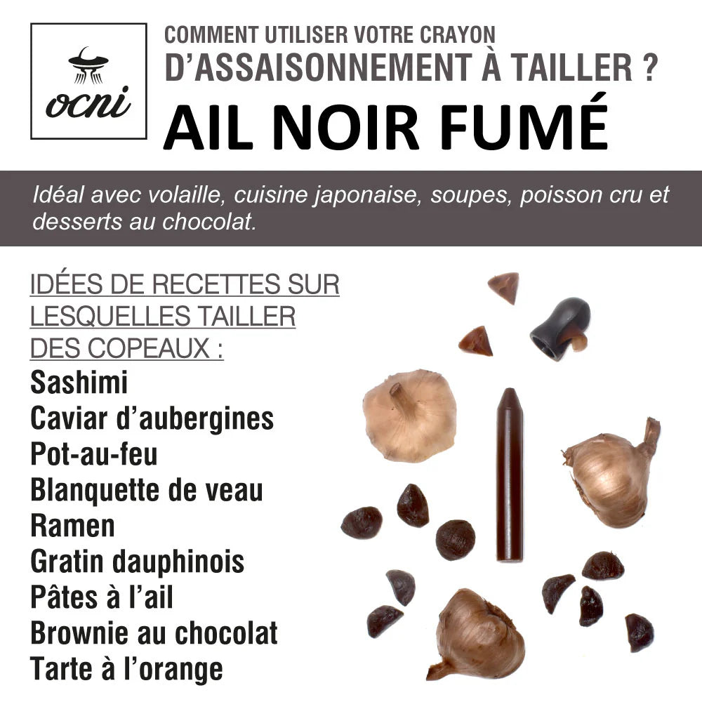 La fée de la gourmandise Crayon Ail Noir Fumé bio recharge assaisonnement