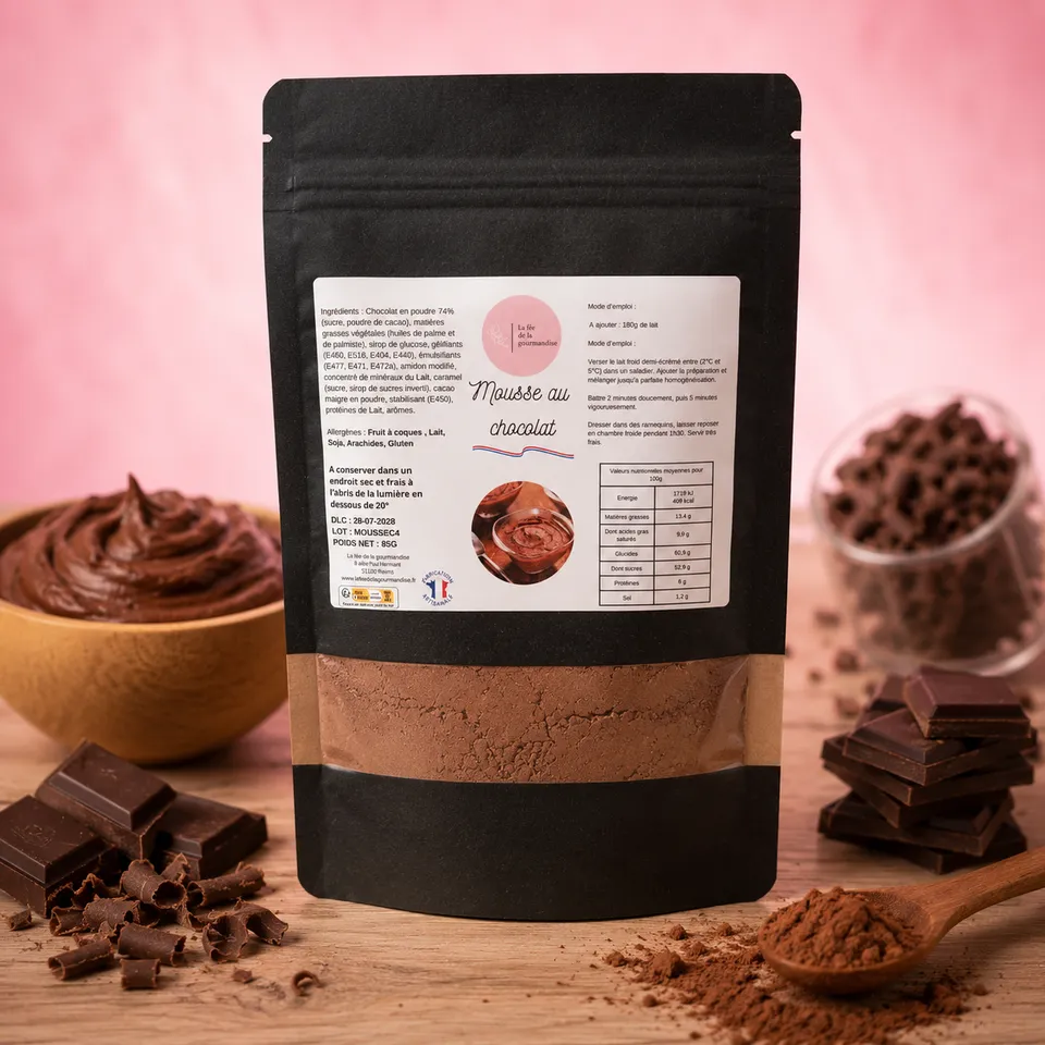 La fée de la gourmandise Mousse au chocolat préparation dessert