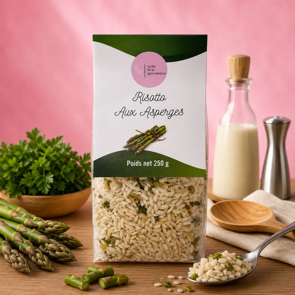 La fée de la gourmandise Risotto aux asperges riz carnaroli