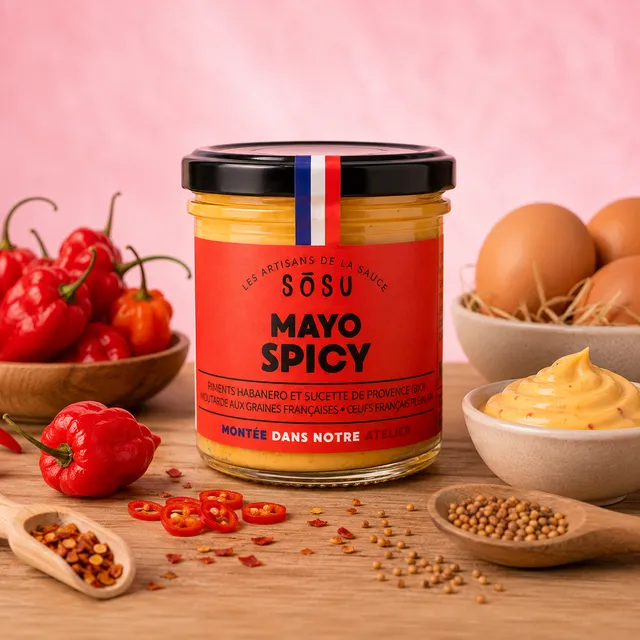 La fée de la gourmandise Gamme salée Sauce Mayonnaise Spicy 130g