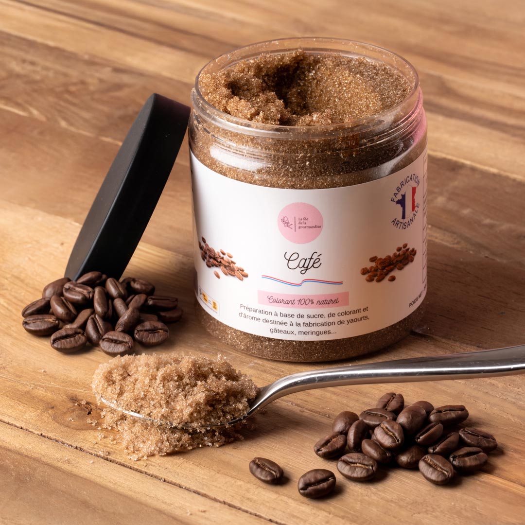 La fée de la gourmandise Sucres aromatisés Café sucre parfumé Baby pot 50G