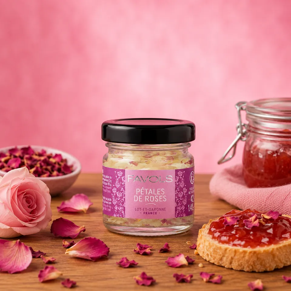 La fée de la gourmandise Confiture pétales de rose 42 g