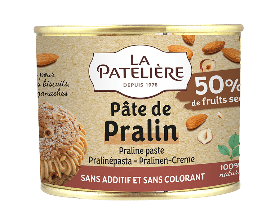 La Patelière Secrets Pâte de pralin noisettes amandes ganache