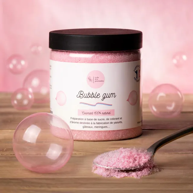 La fée de la gourmandise Sucres aromatisés sucre bubble gum Baby pot 50g