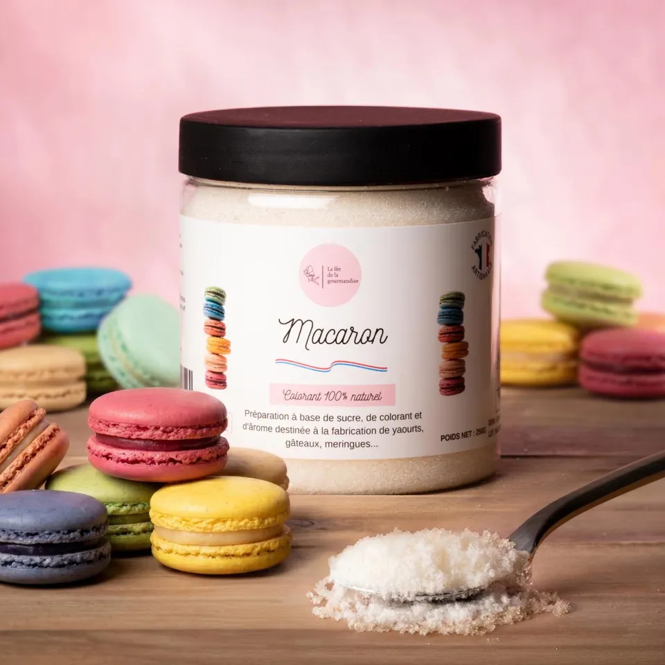 La fée de la gourmandise Sucres aromatisés Macaron sucre 50 g