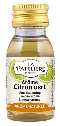 La Patelière Arôme citron vert naturel flacon pâtisserie