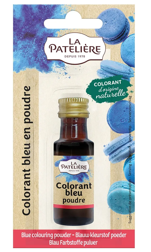 La Patelière Secrets de pâtissiers colorant naturel poudre bleu