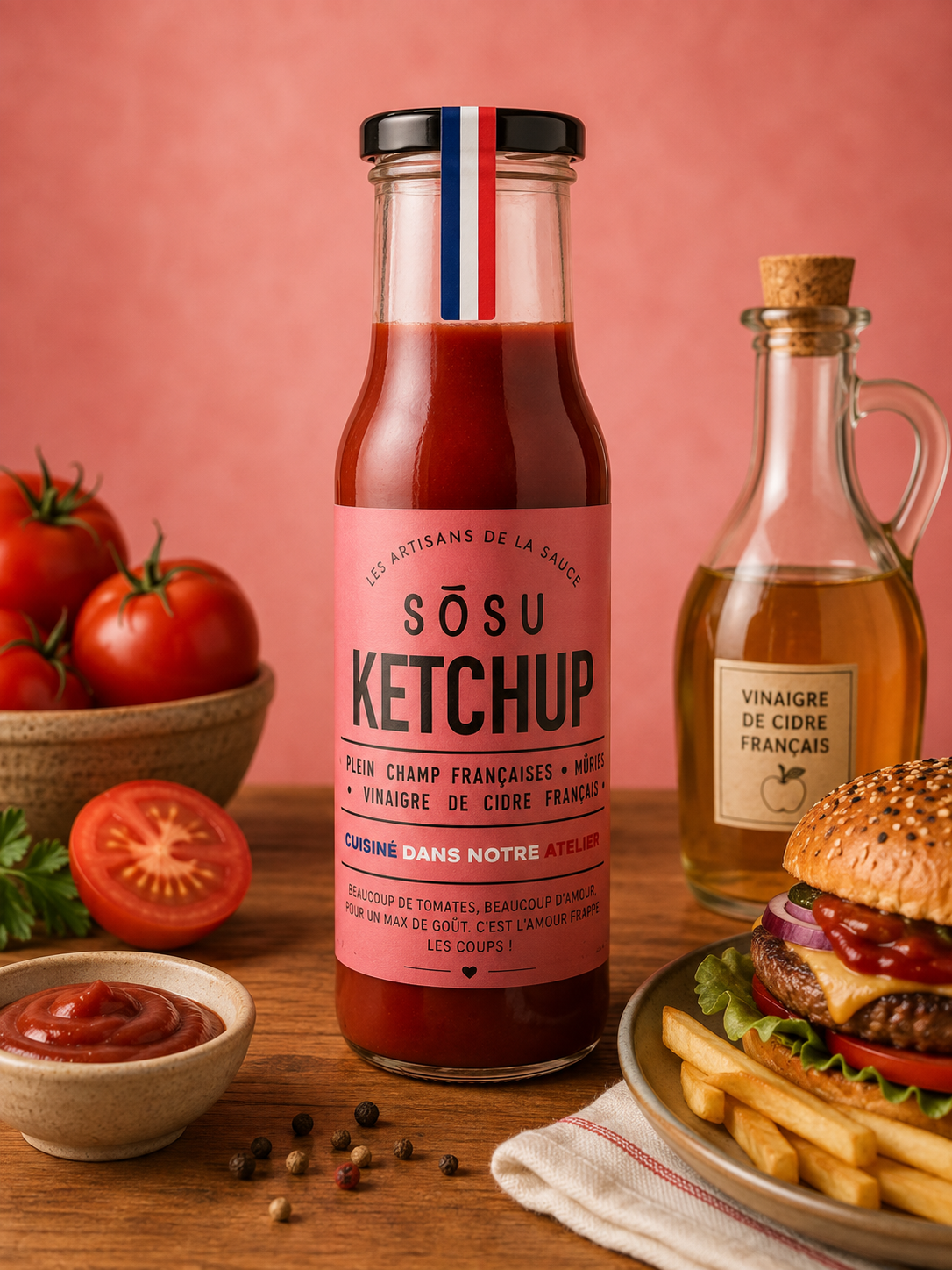 La fée de la gourmandise Ketchup Artisanal sauce tomate 250 g