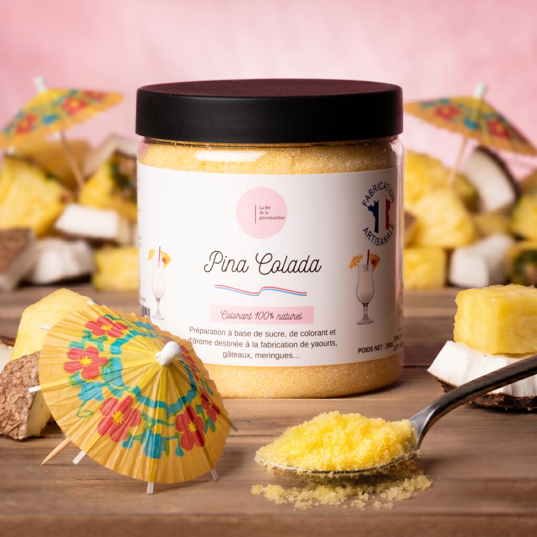 La fée de la gourmandise Sucre Piña Colada ananas coco baby 50g