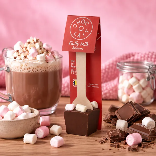La fée de la gourmandise Cuillère Chocolat Chaud préparation 34g chamallow