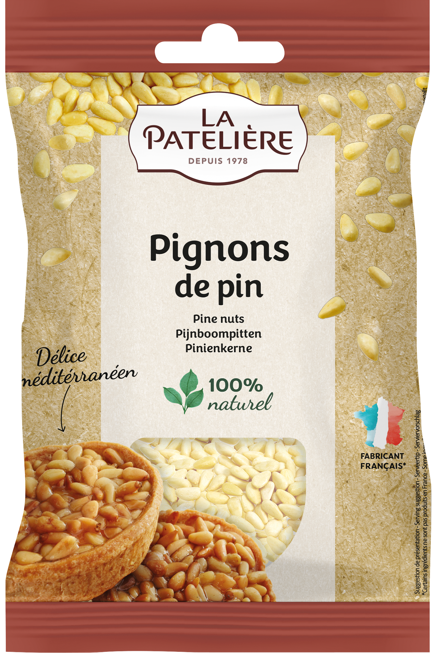 La Patelière Fruits secs Pignons de pin prêts à l’emploi