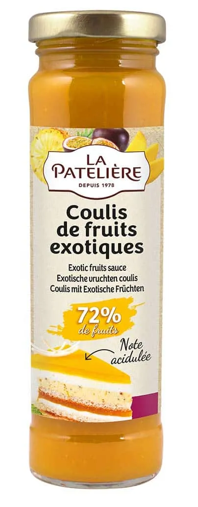 La Patelière Coulis et nappages Coulis fruits exotiques 72% fruit