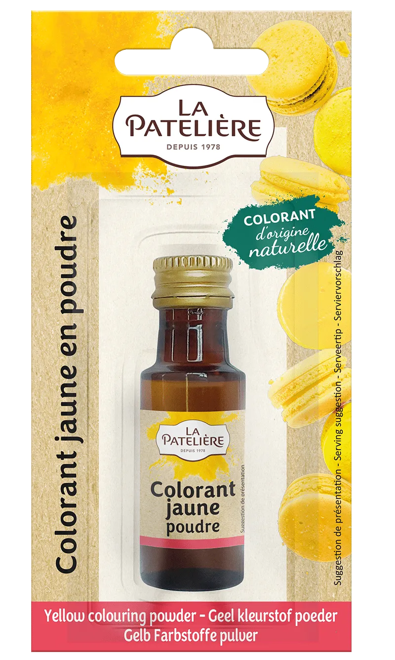 La Patelière Secrets de pâtissiers colorant jaune poudre naturel