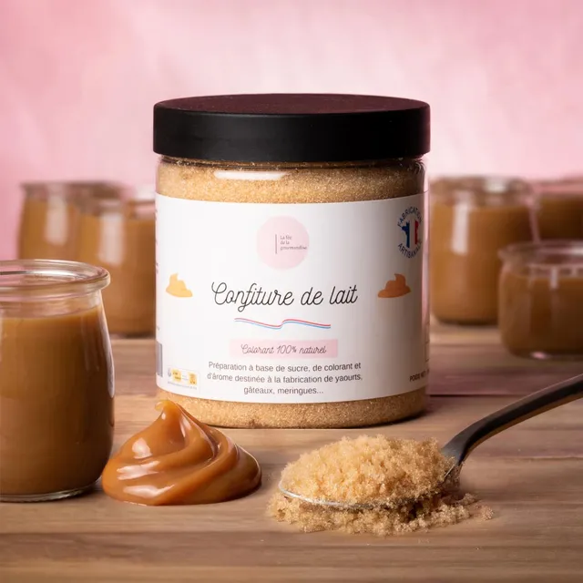 La fée de la gourmandise Sucre confiture de lait pot 250 g