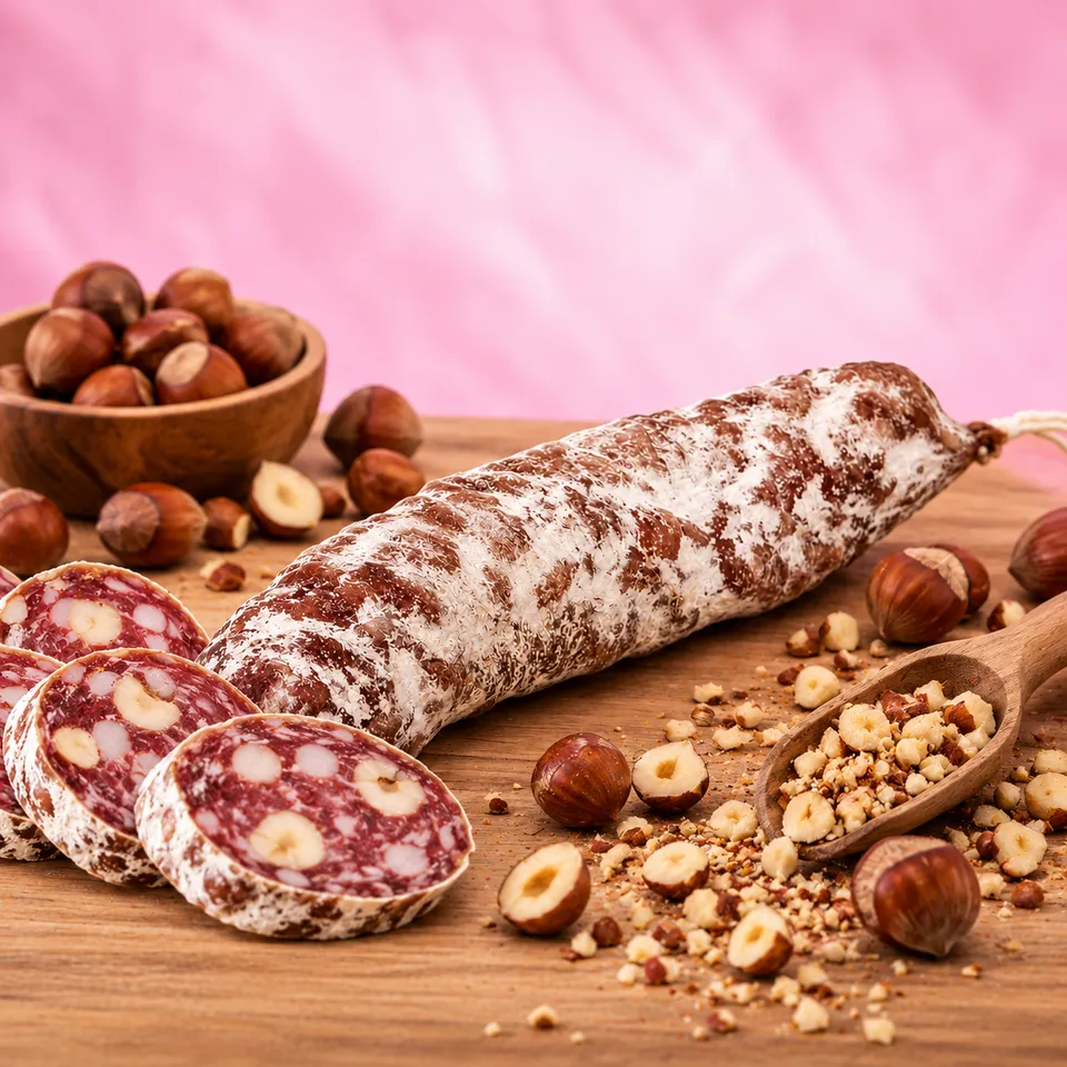 La fée de la gourmandise Saucisson Noisettes saucisson sec 170 g