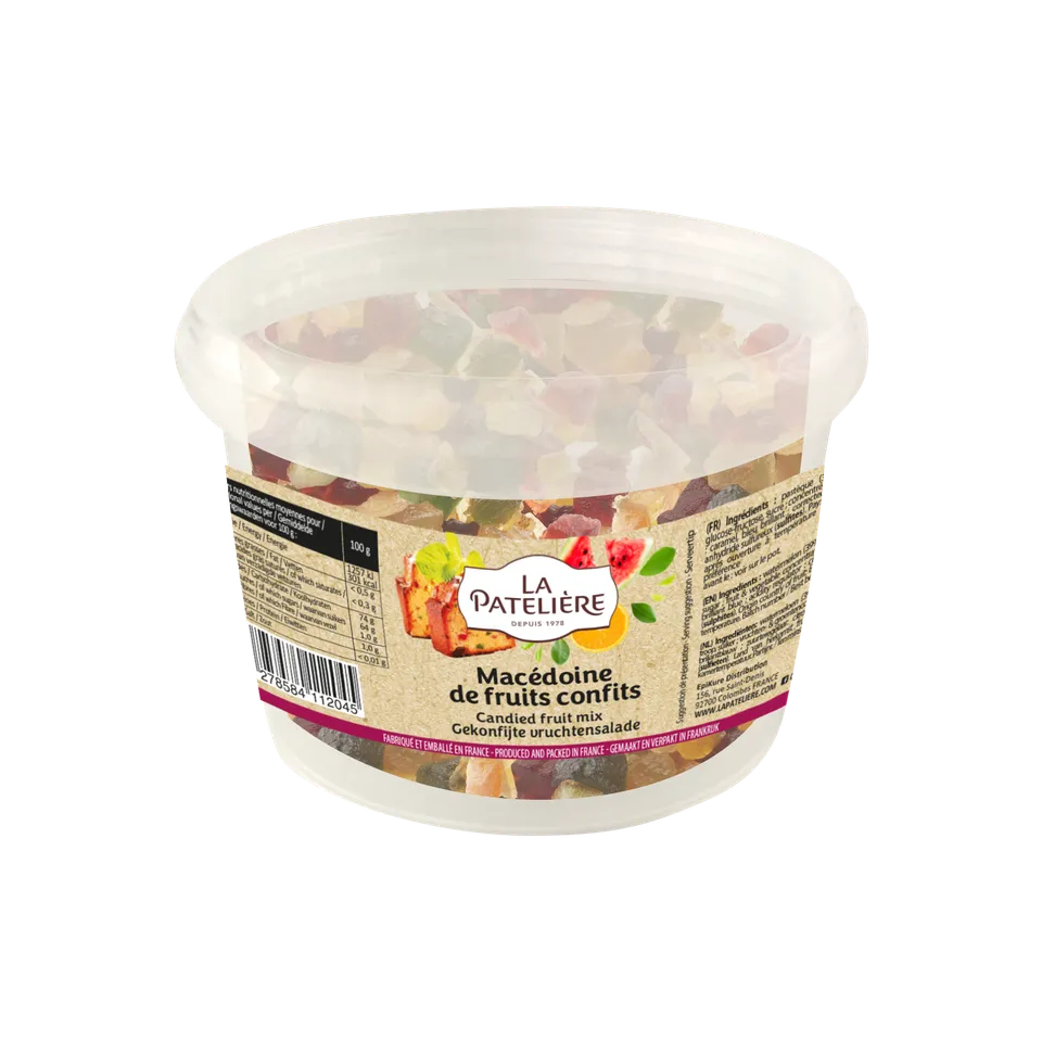 La Patelière Fruits confits Macédoine fruits confits pour gâteaux