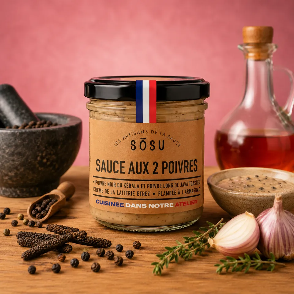 La fée de la gourmandise Gamme salée sauce deux poivres 135G