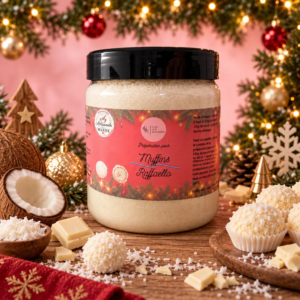 La fée de la gourmandise Nuage blanc préparation muffins 460G moelleux