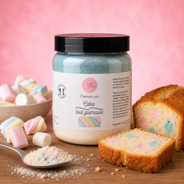 La fée de la gourmandise Cake tout guimauve mix gâteau 420g chamallow