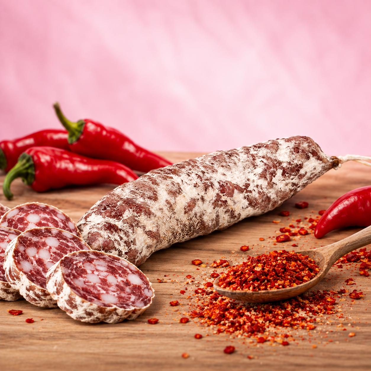 La fée de la gourmandise Saucisson piment d'Espelette sec 170 g