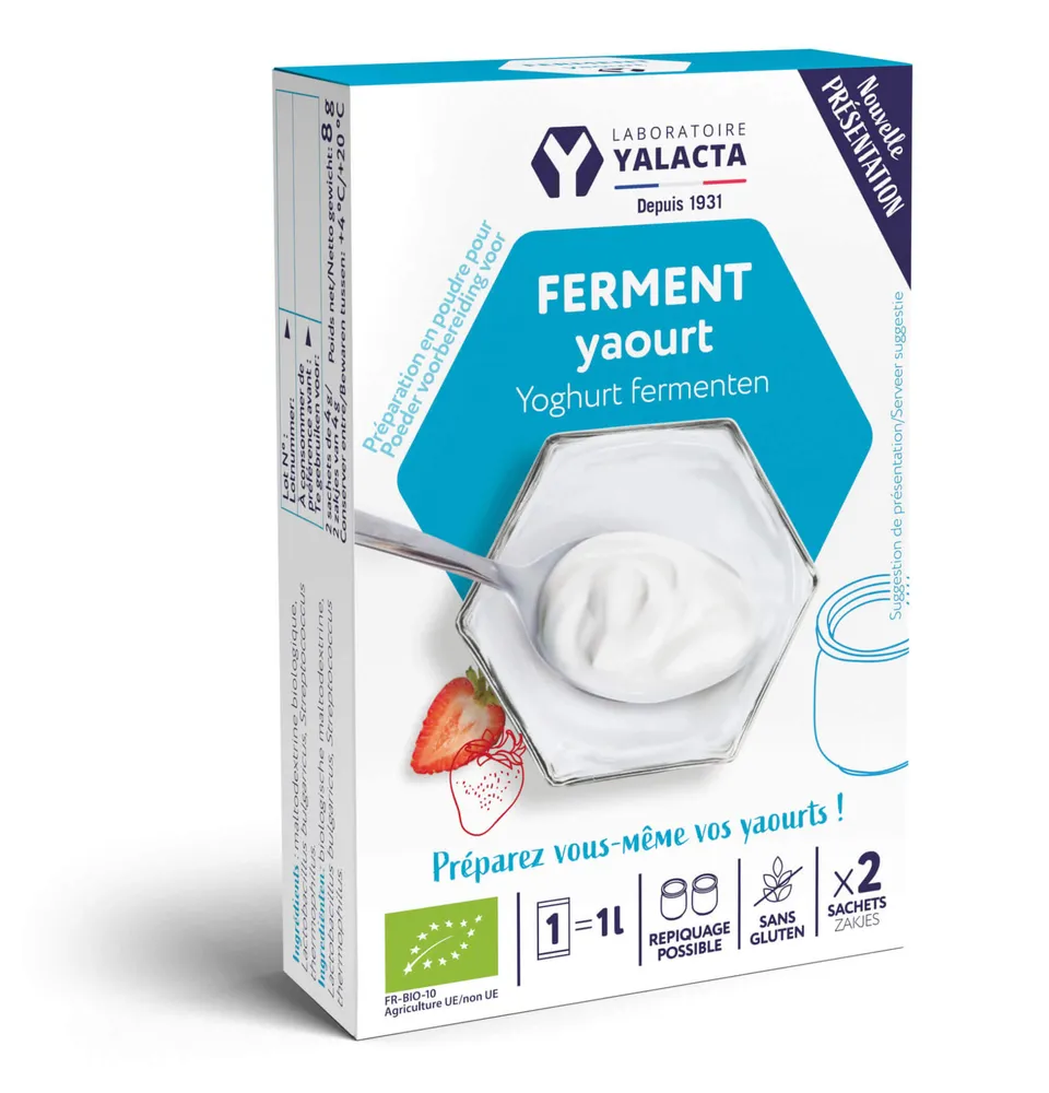 Yalacta Ferment pour yaourt Bio préparation maison