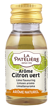 La Patelière Arôme citron vert naturel flacon pâtisserie