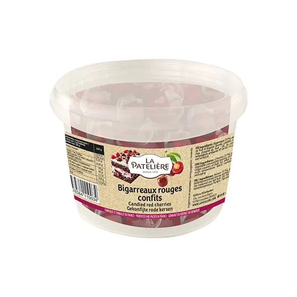 La Patelière Fruits confits bigarreaux rouges confits