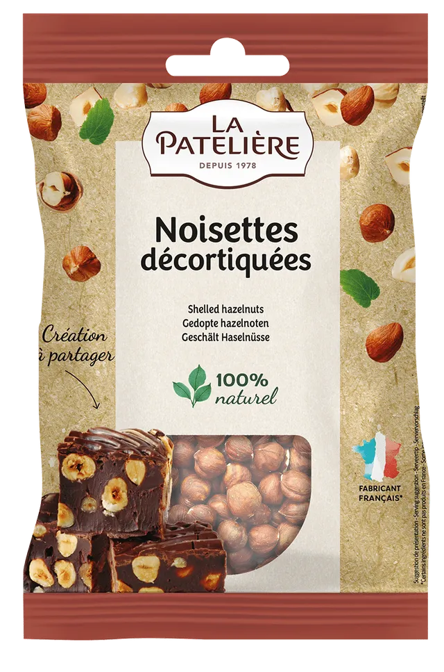 La Patelière Fruits secs noisettes décortiquées croquantes