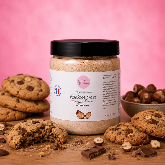 La fée de la gourmandise Cookies façon Bueno préparation 470 g