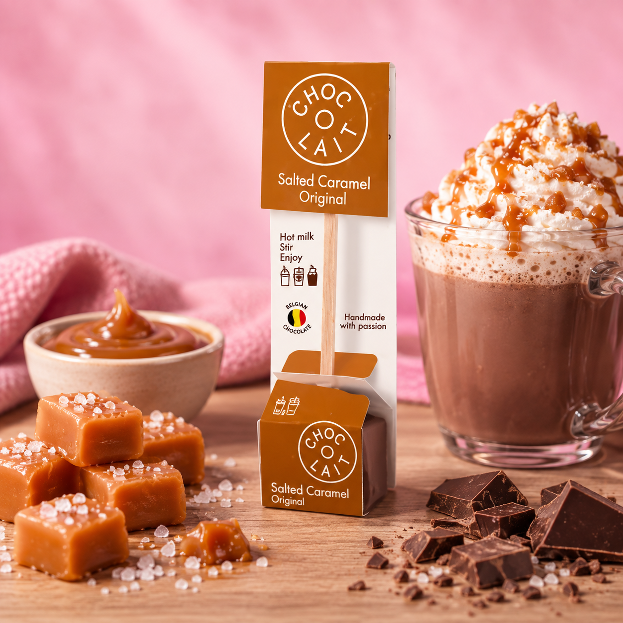 La fée de la gourmandise Cuillère Chocolat Chaud Caramel Beurre Salé 33 g