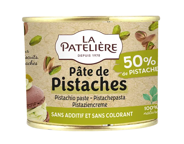 La Patelière Secrets Pâte de pistache sans arôme goût intense