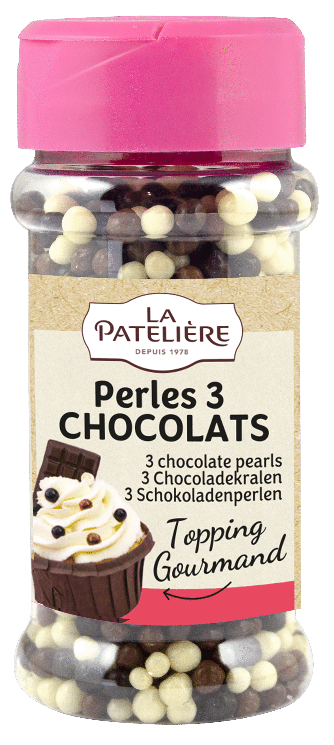 La Patelière Chocolats Perles 3 chocolats pour desserts