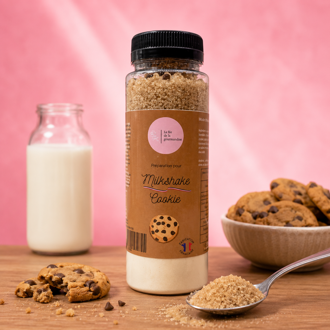 La fée de la gourmandise Milkshake Cookie chocolat 125 g