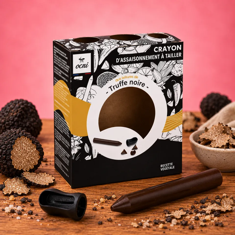 La fée de la gourmandise Truffe Noire crayon à sel Coffret 1 crayon