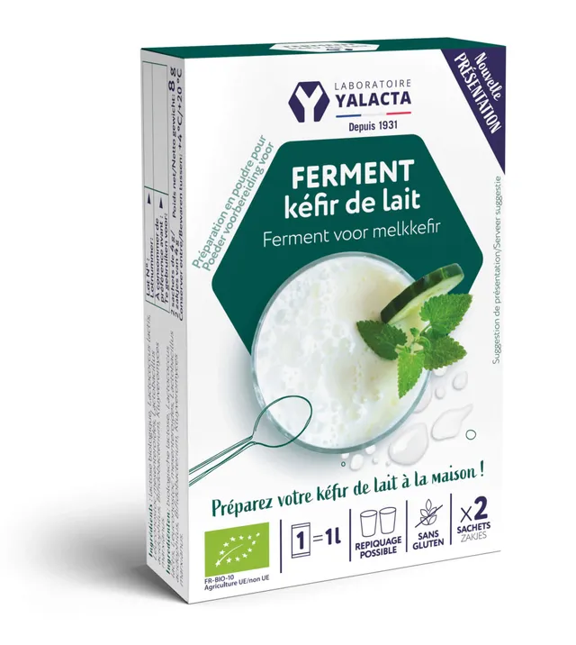 Yalacta Ferments lactiques ferments kéfir de lait Bio famille