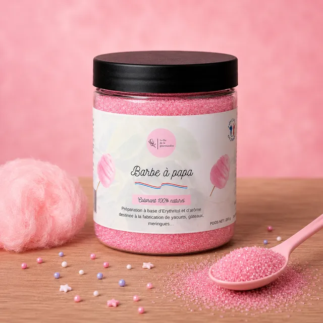 La fée de la gourmandise Érythritol Barbe à Papa édulcorant 250 g